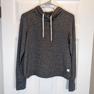 Vuori Halo Essential Pullover Hoodie Charcoal Heather Grey Women's Small